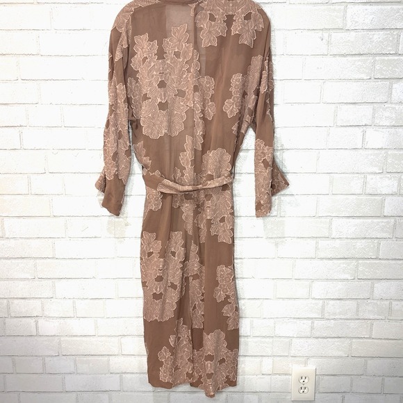 Wilfred Sheer Lace Duster Kimono XXS Boho Festival Layering Long Cardigan Boho - Picture 6 of 14